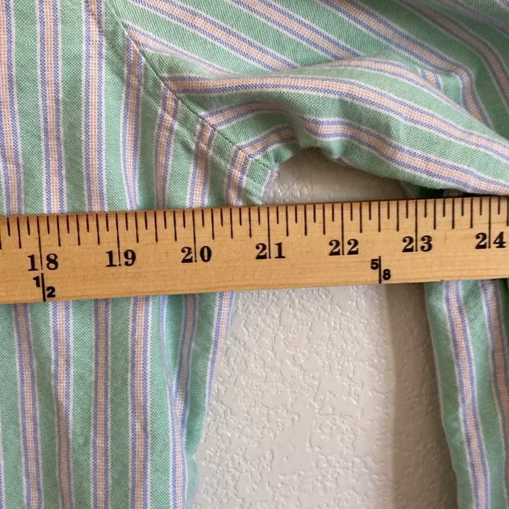 Ralph Lauren Striped Custom Fit Cotton Button Down Shirt Size L (Kids)